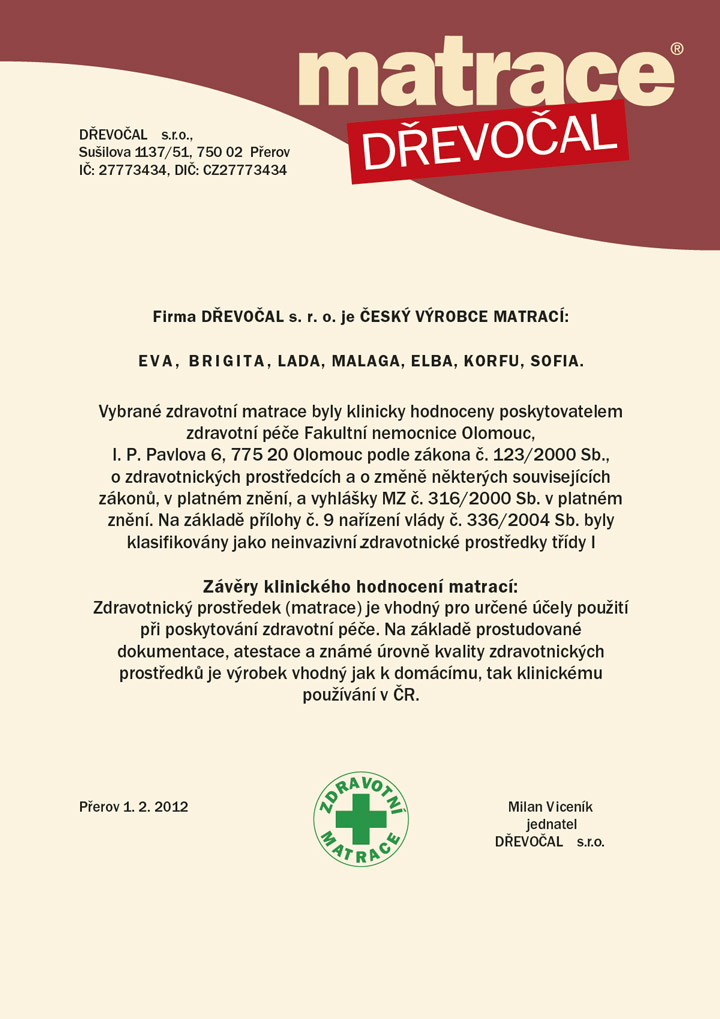 Zdravotní certifikát